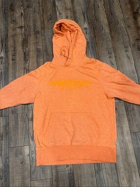 American Eagle Outfitters Orange Pullover Hooded Sweatshirt